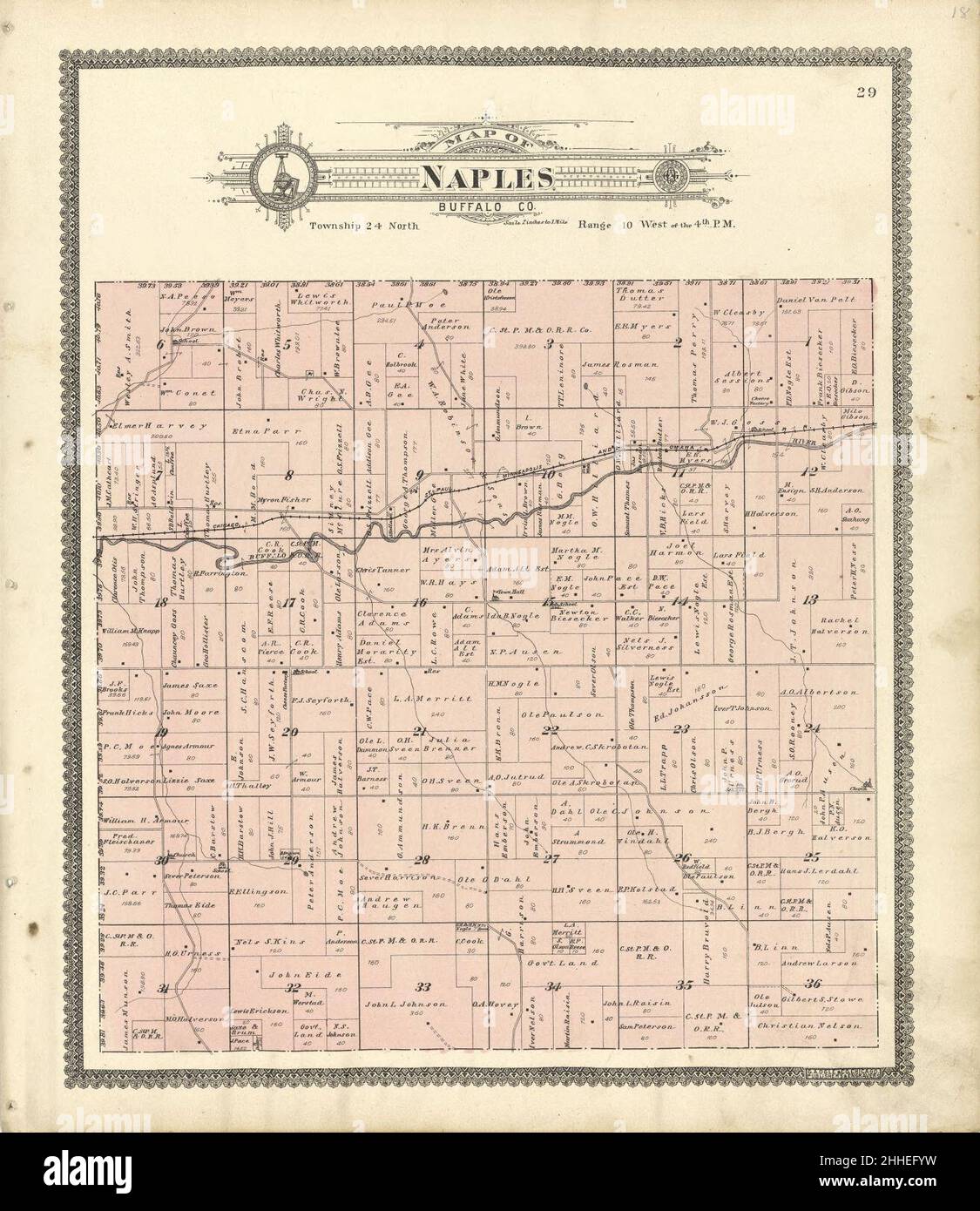 Standard atlas of Buffalo and Pepin counties, Wisconsin including a