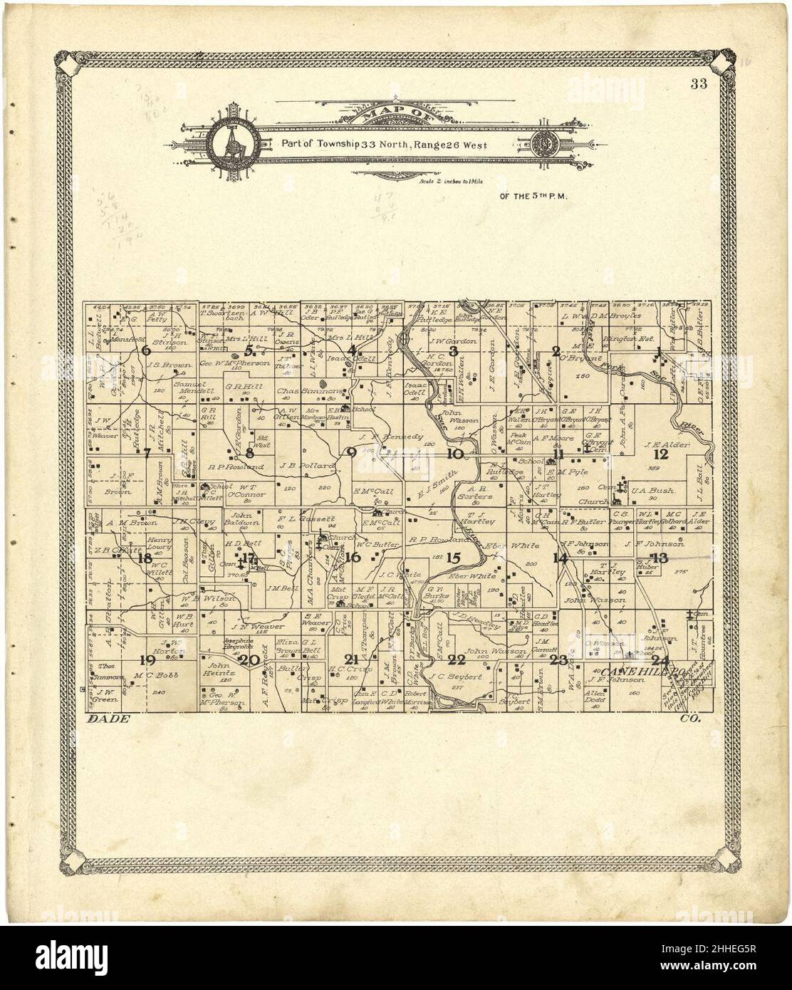 Standard atlas of Cedar County, Missouri including a plat book of the villages, cities and