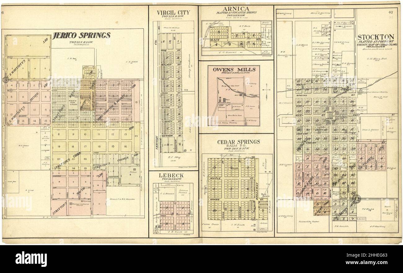 Standard atlas of Cedar County, Missouri including a plat book of the villages, cities and