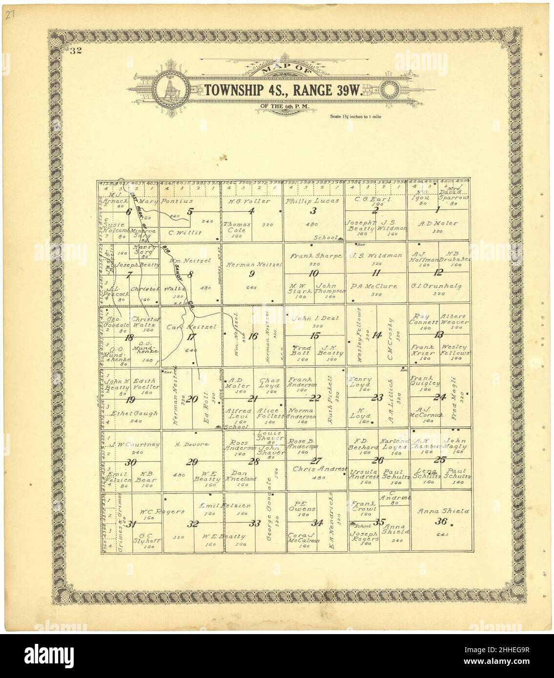 Standard atlas of Cheyenne County, Kansas including a plat book of the villages, cities and