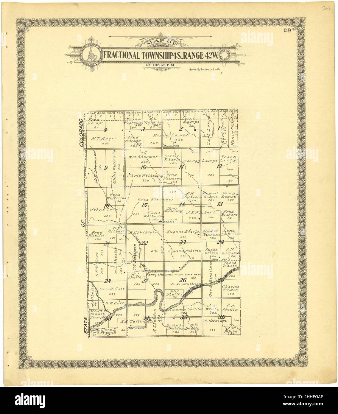 Standard atlas of Cheyenne County, Kansas including a plat book of the villages, cities and