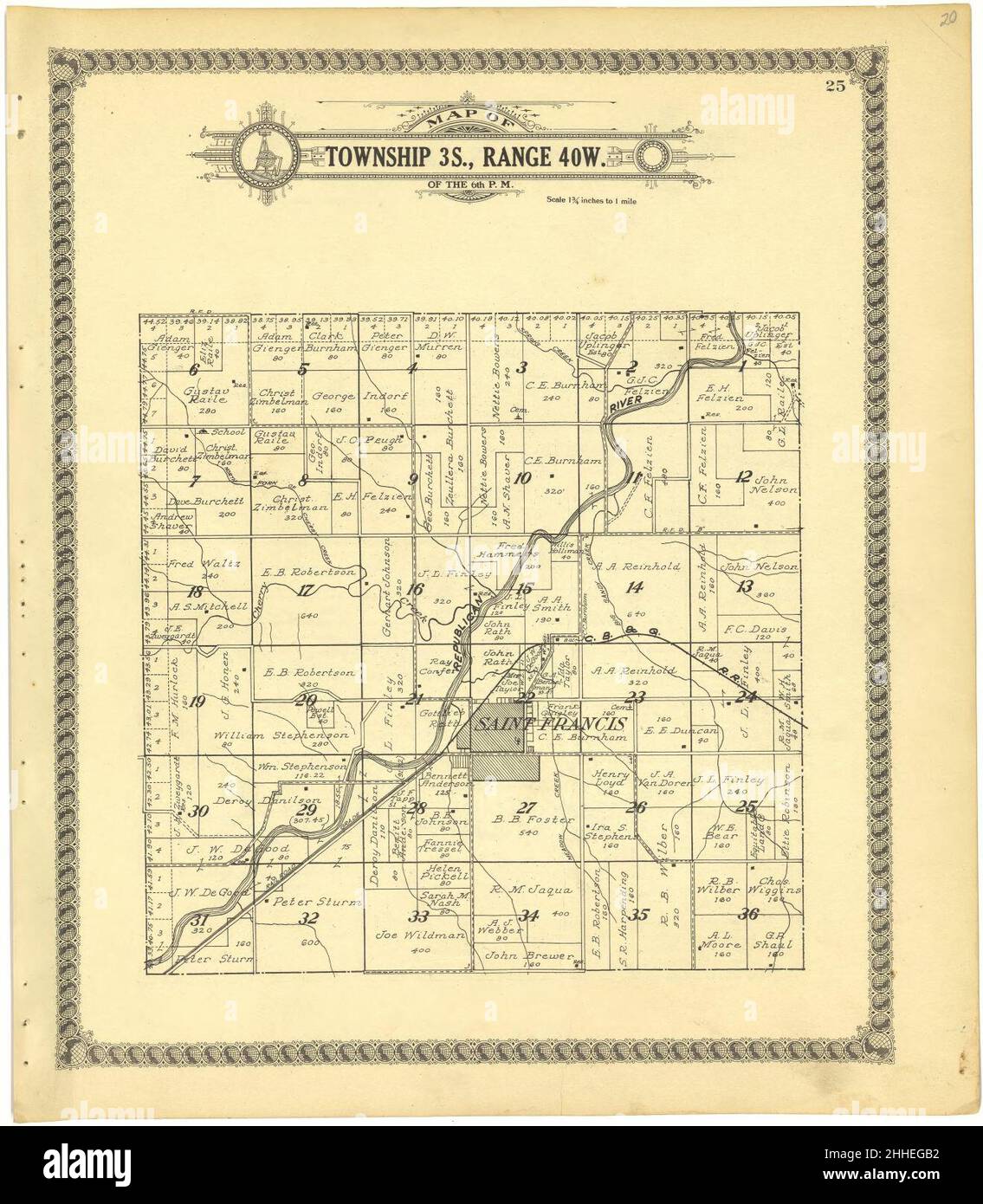 Standard atlas of Cheyenne County, Kansas including a plat book of