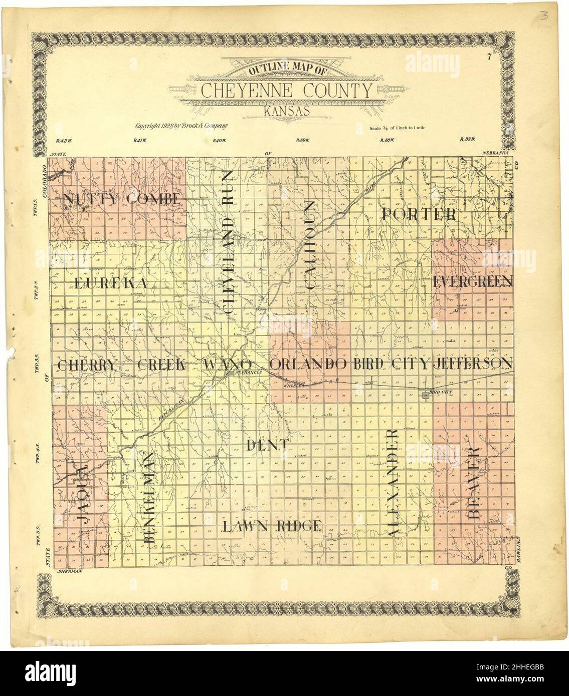 Standard atlas of Cheyenne County, Kansas including a plat book of