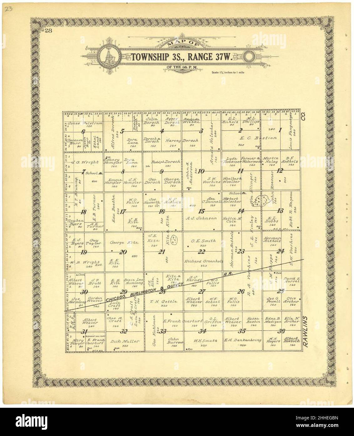Standard atlas of Cheyenne County, Kansas including a plat book of