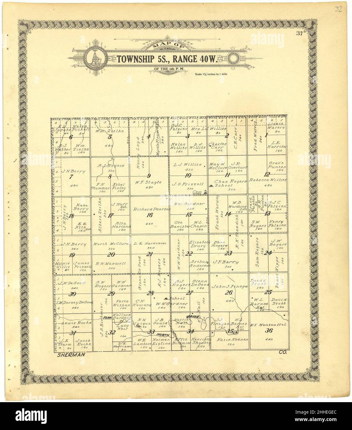 Standard atlas of Cheyenne County, Kansas including a plat book of the villages, cities and