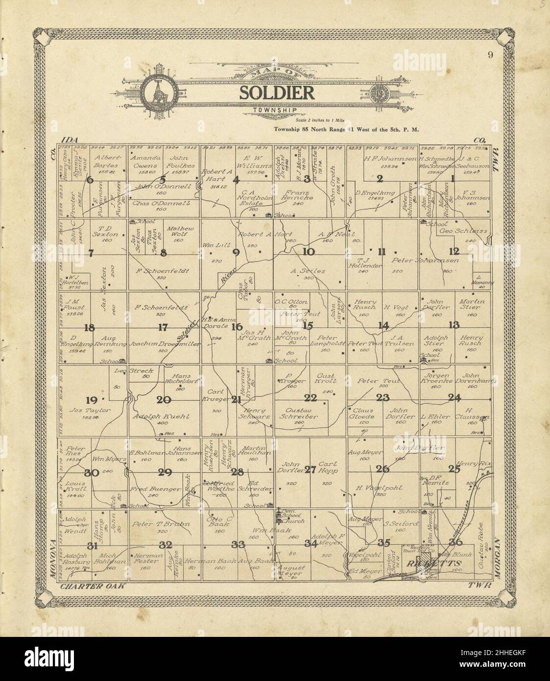 Standard atlas of Crawford County, Iowa including a plat book of the