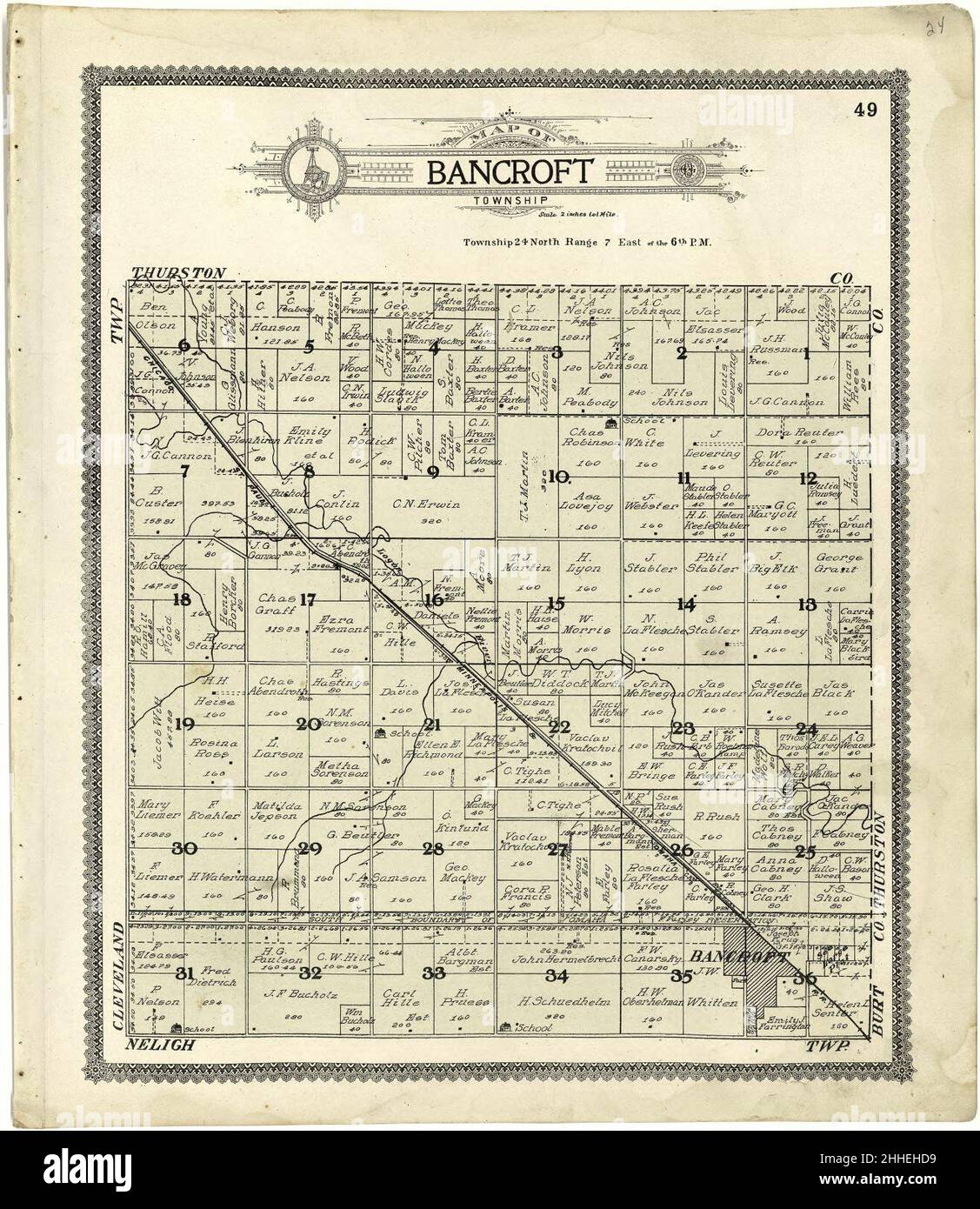 Standard atlas of Cuming County, Nebraska including a plat book of
