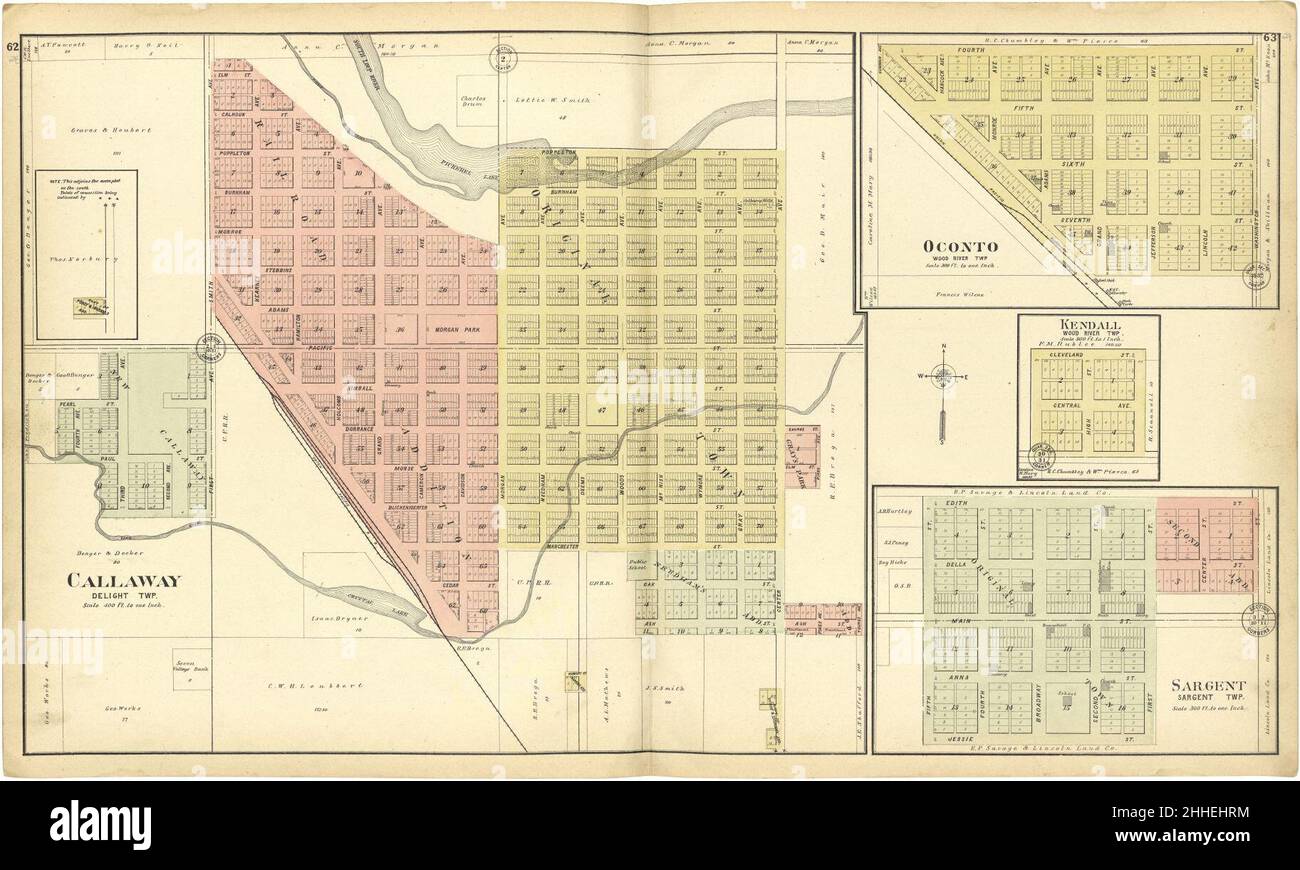 Custer County Plat Map Standard Atlas Of Custer County, Nebraska - Including A Plat Book Of The  Villages, Cities And Townships Of The County, Map Of The State, United  States And World, Patrons Directory, Reference Stock