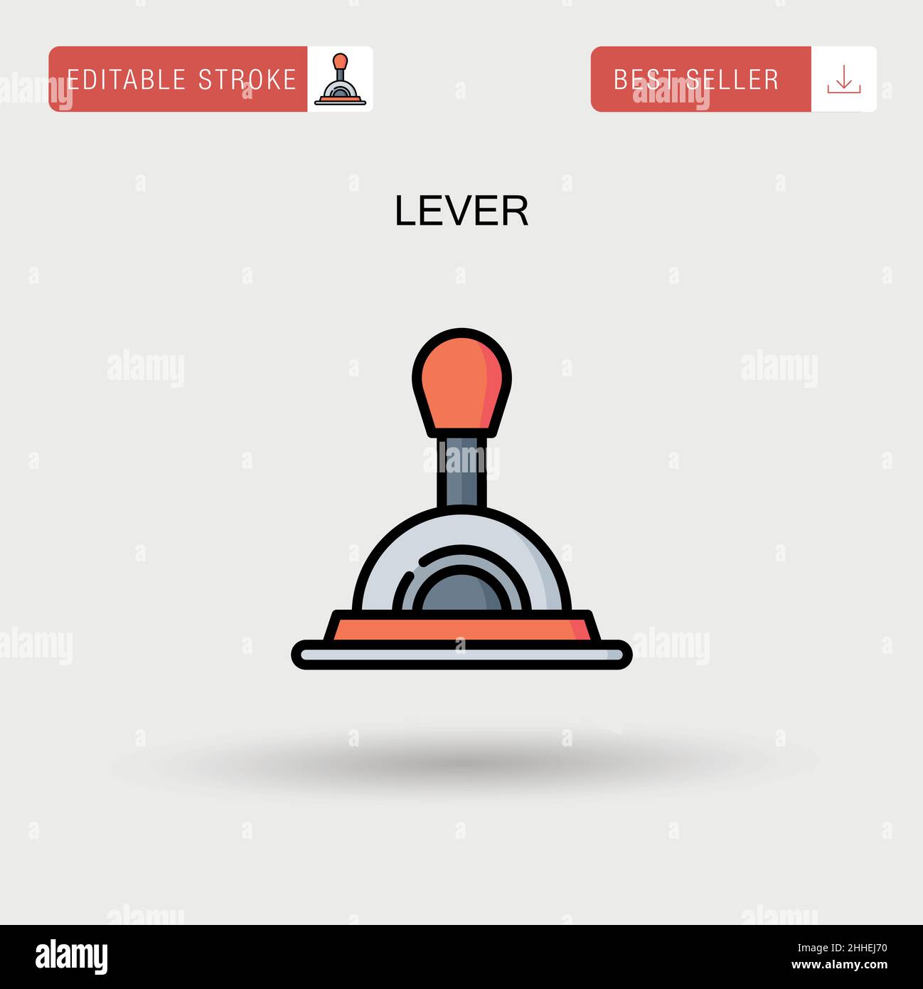 Lever Simple vector icon Stock Vector Image & Art Alamy