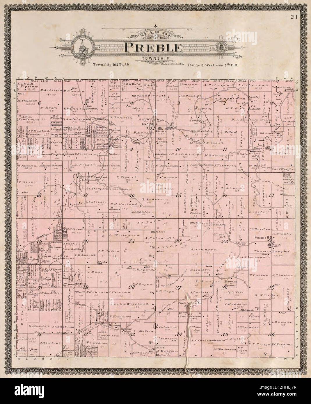 Standard atlas of Fillmore County, Minnesota including a plat book of