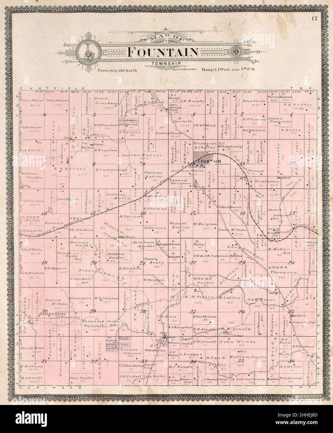 Standard atlas of Fillmore County, Minnesota including a plat book of