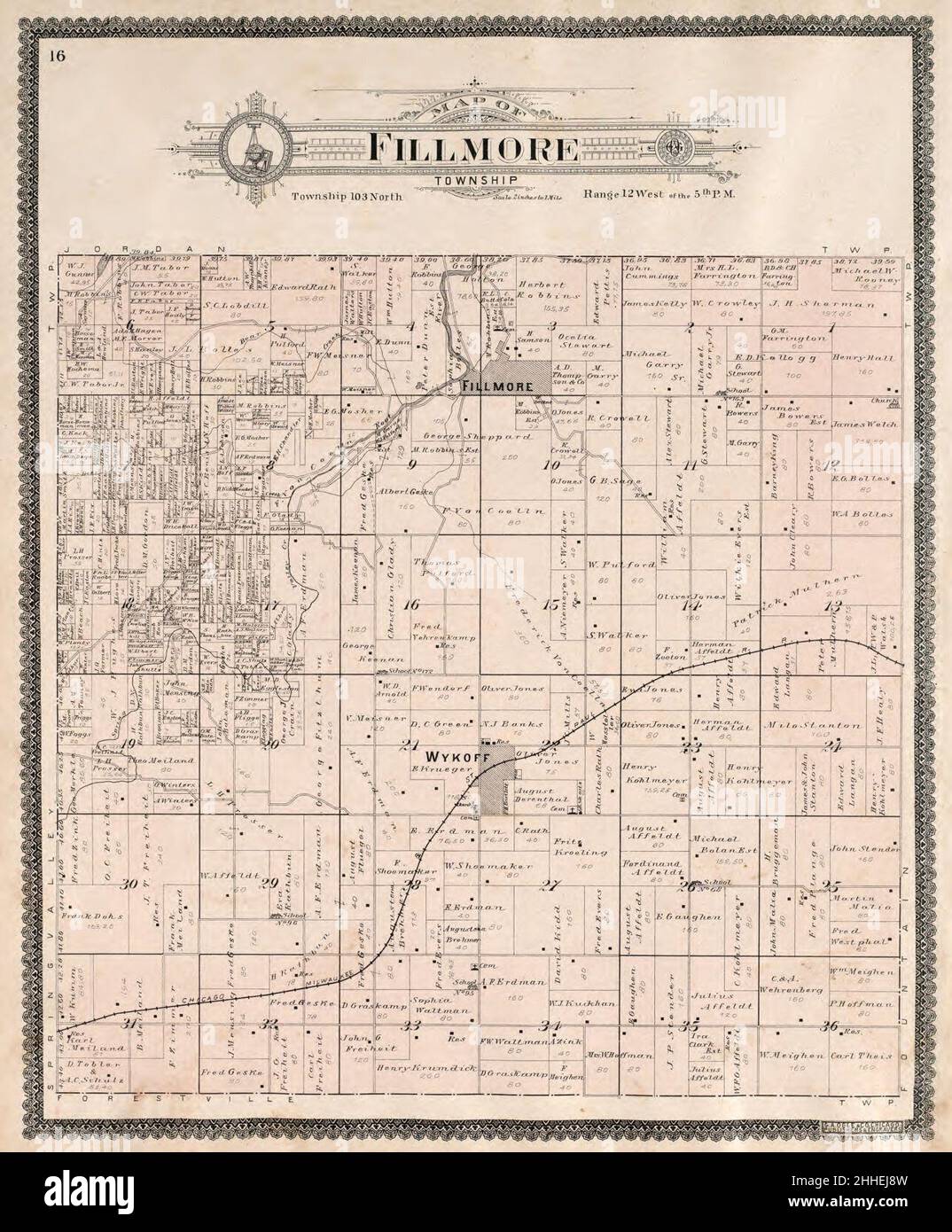 Standard atlas of Fillmore County, Minnesota including a plat book of