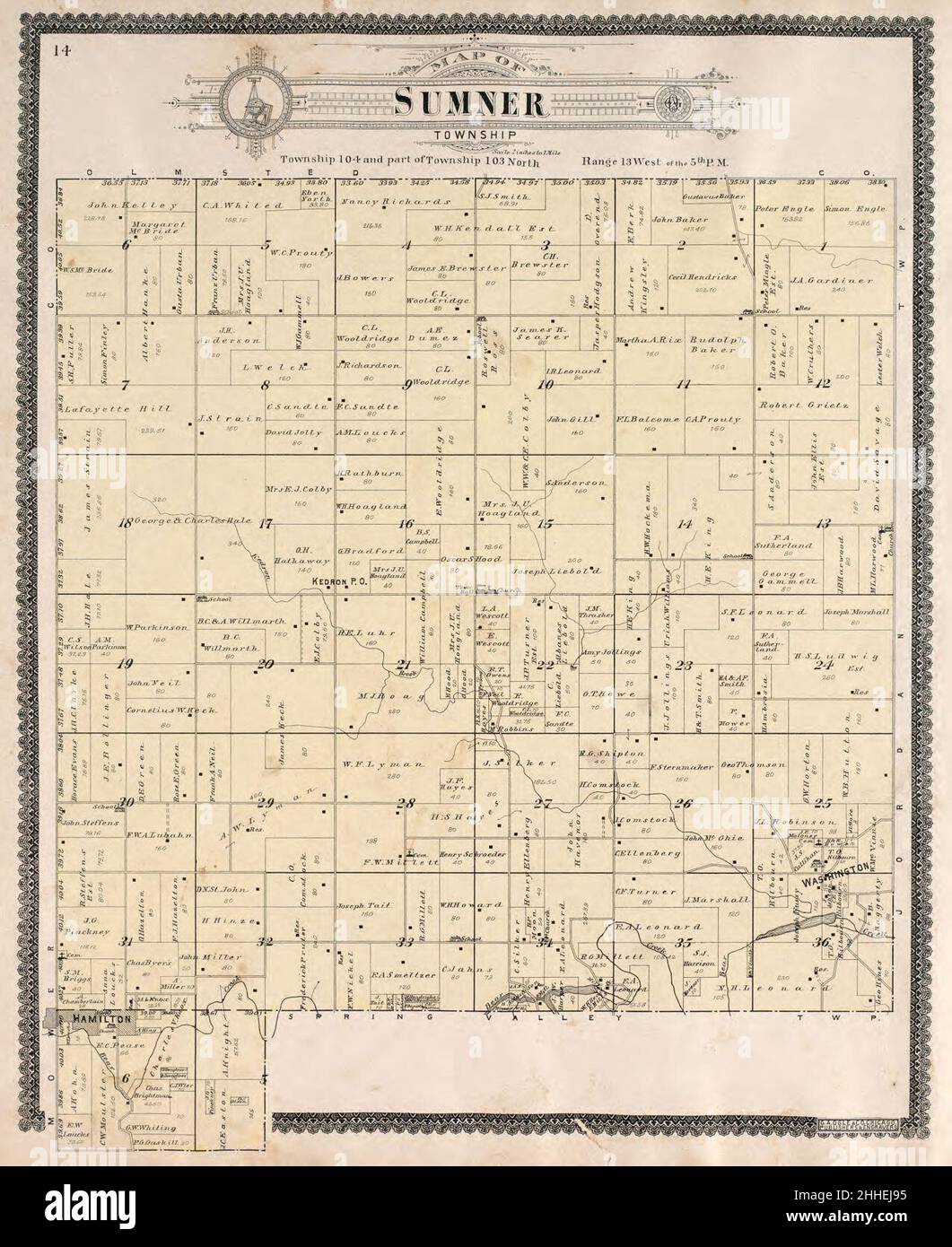 Standard atlas of Fillmore County, Minnesota including a plat book of