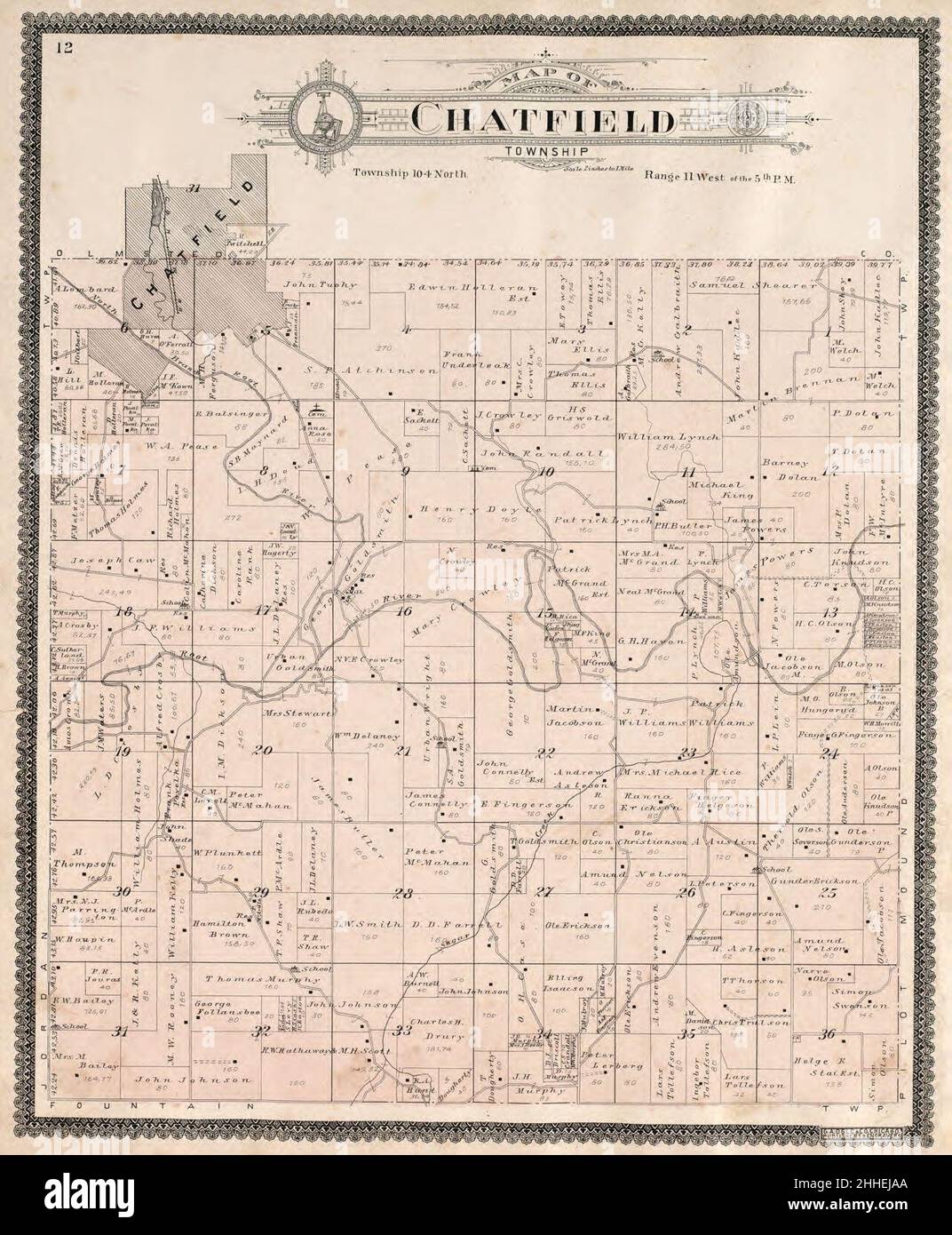 Standard atlas of Fillmore County, Minnesota including a plat book of