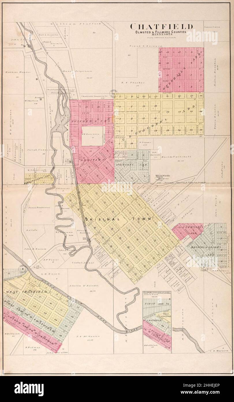 Standard Atlas Of Fillmore County Minnesota Including A Plat Book Of The Villages Cities And 