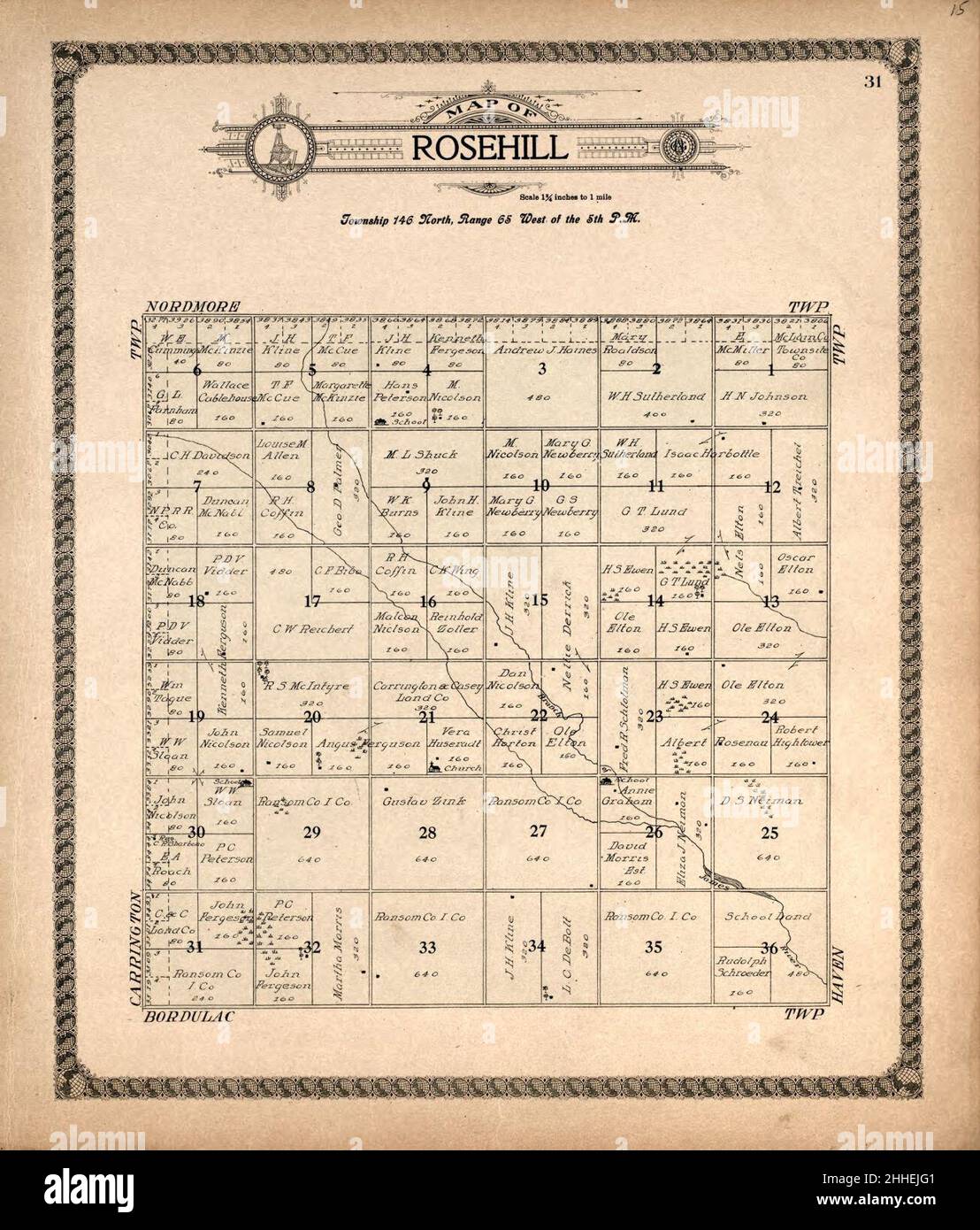 Standard atlas of Foster County, North Dakota including a plat book of the villages, cities