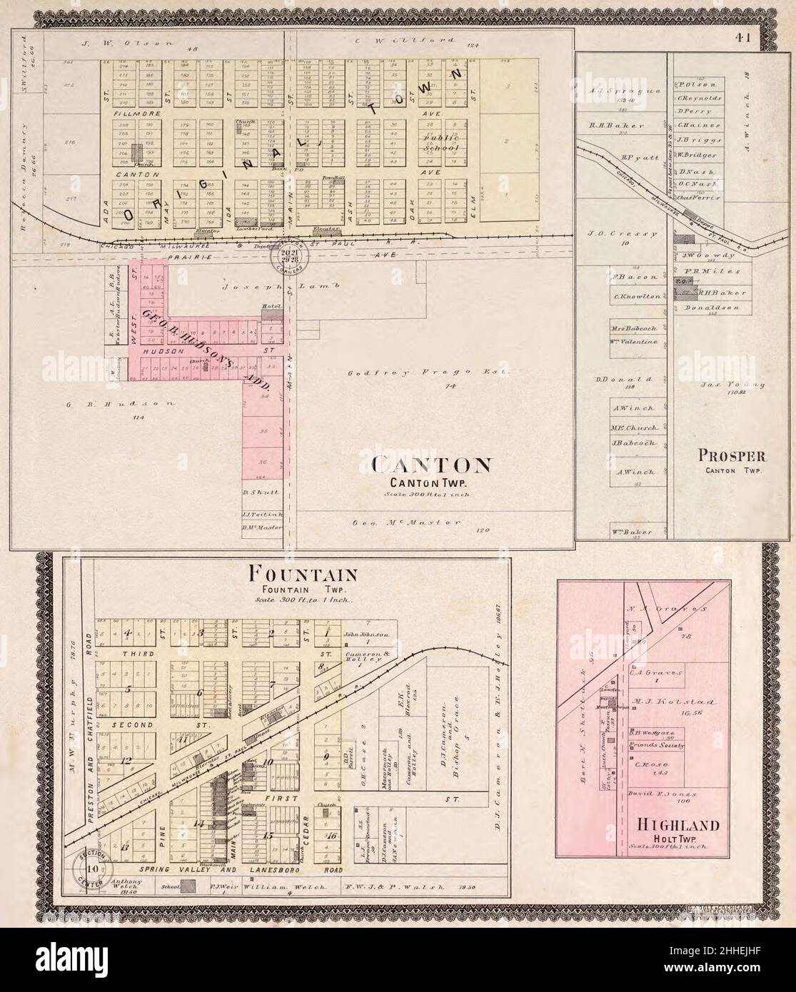 Standard atlas of Fillmore County, Minnesota including a plat book of