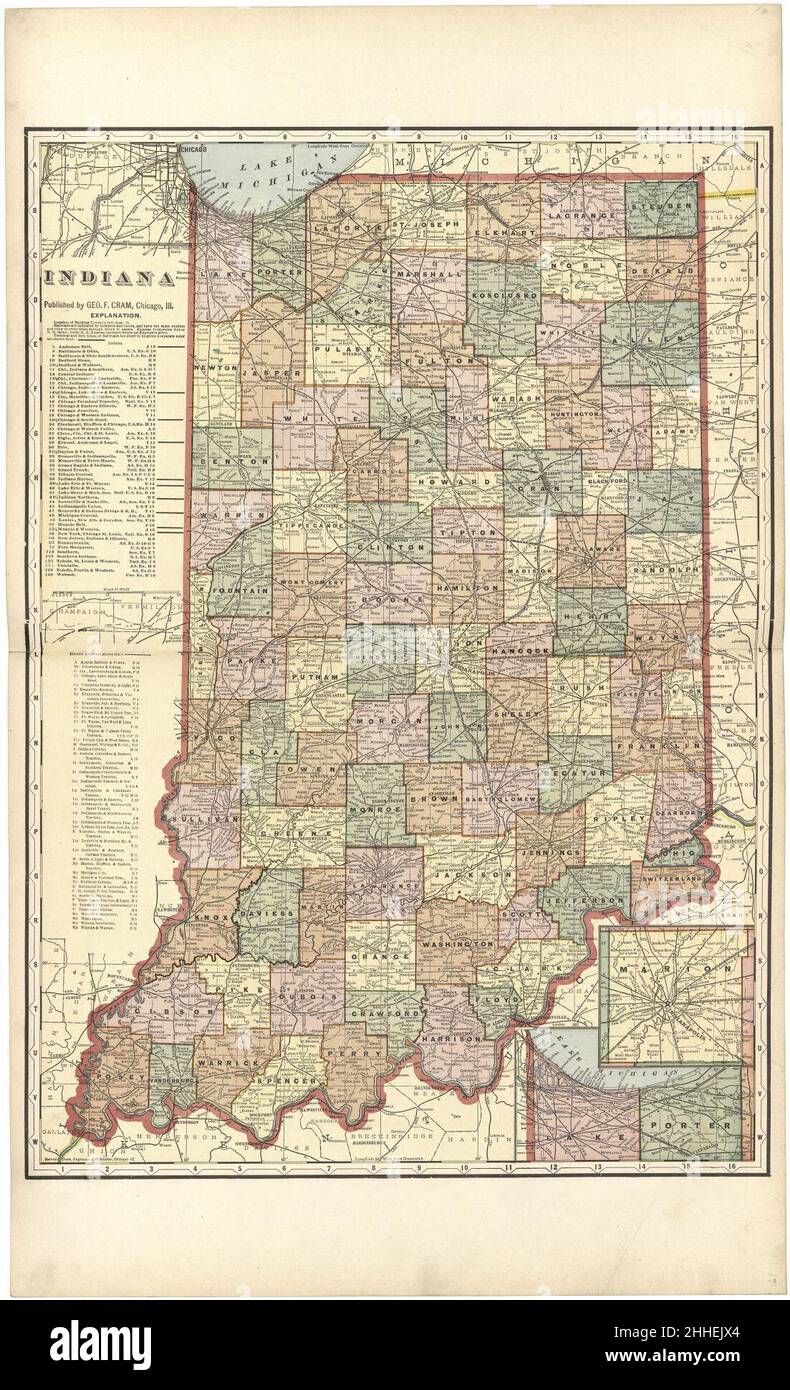 Fulton County Indiana Plat Map Standard Atlas Of Fulton County, Indiana - Including A Plat Book Of The  Villages, Cities And Townships Of The County, Map Of The State, United  States And World, Patrons Directory, Reference Stock