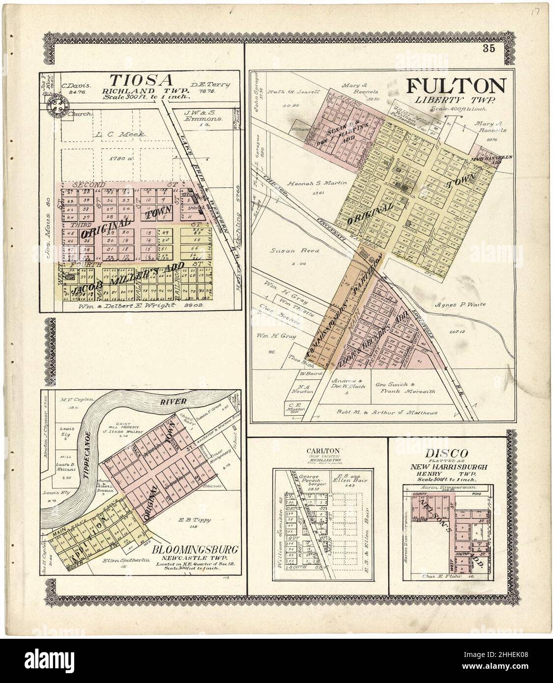 Standard atlas of Fulton County, Indiana including a plat book of the