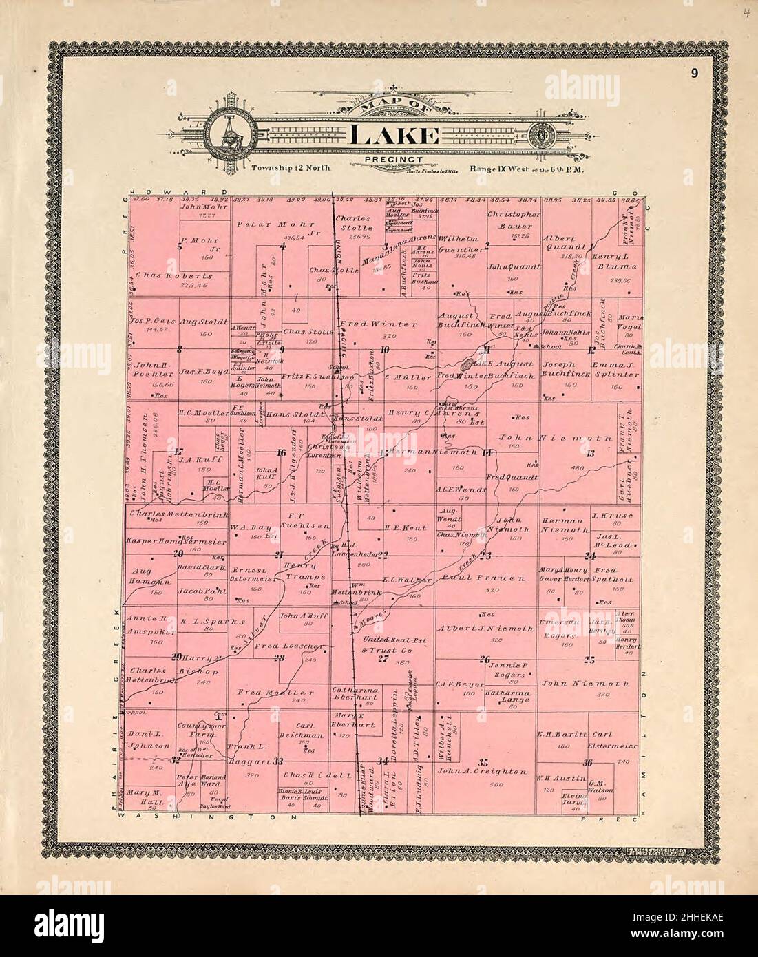 Standard atlas of Hall County, Nebraska including a plat book of the
