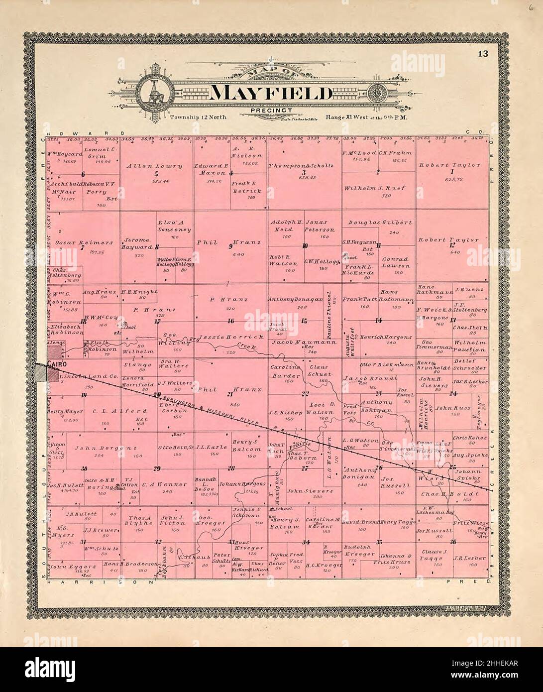 Standard atlas of Hall County, Nebraska including a plat book of the