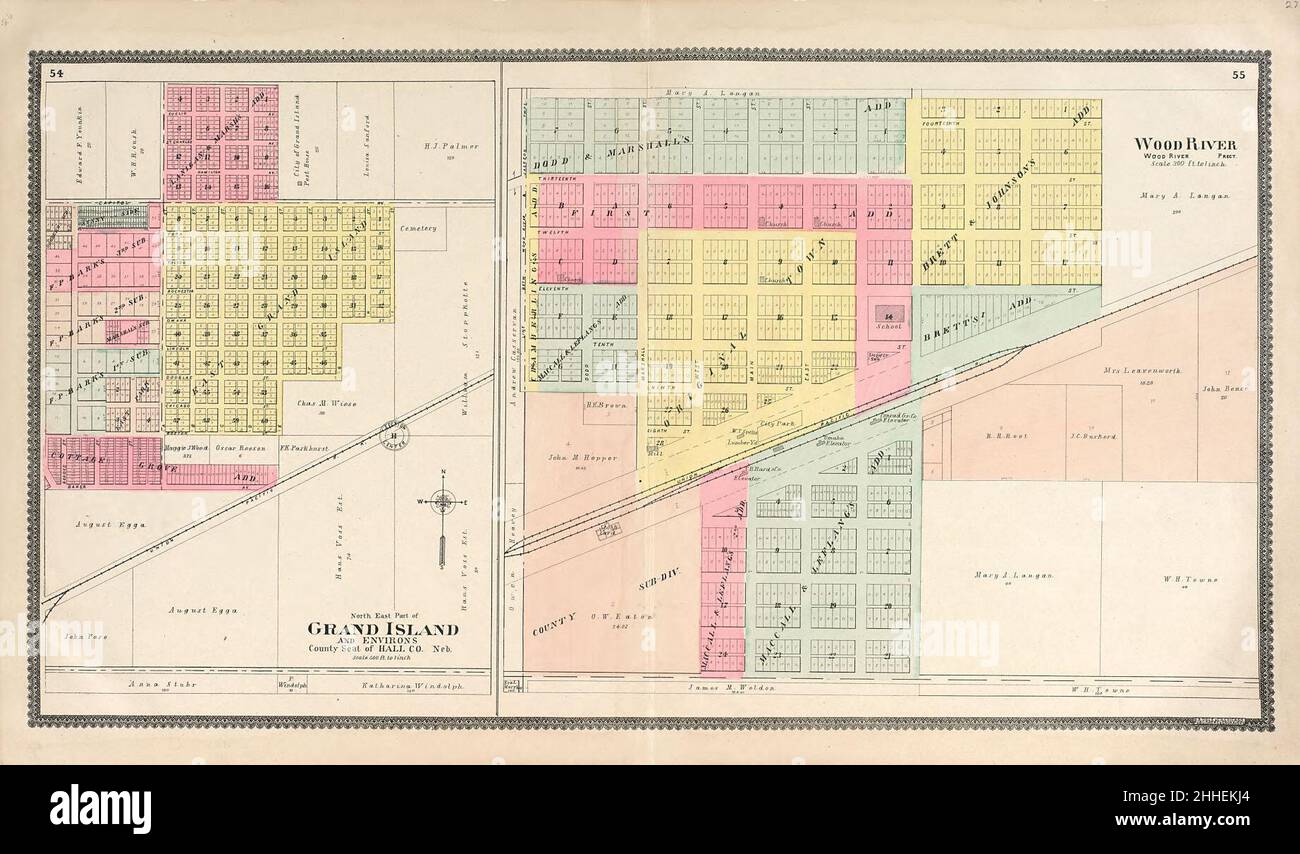 Standard atlas of Hall County, Nebraska including a plat book of the