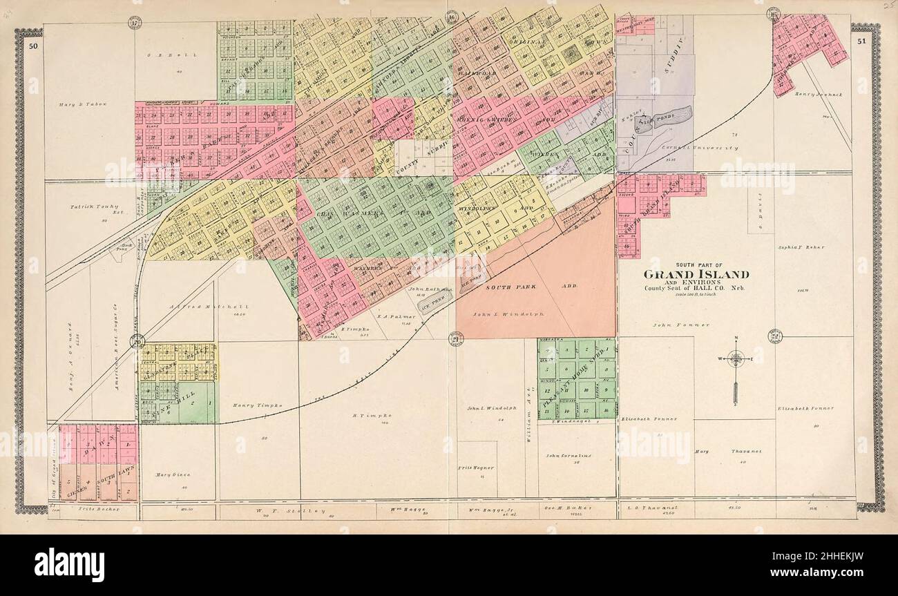 Standard atlas of Hall County, Nebraska including a plat book of the