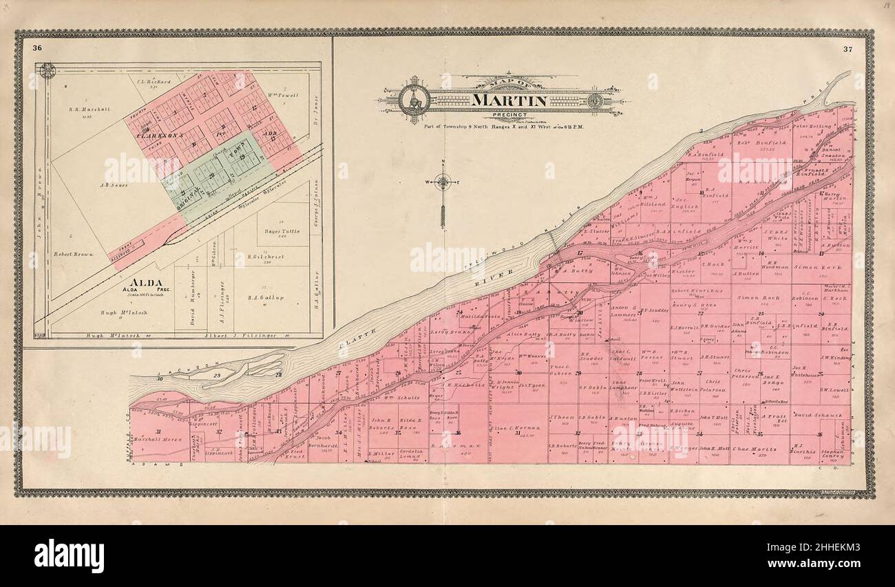 Standard atlas of Hall County, Nebraska including a plat book of the