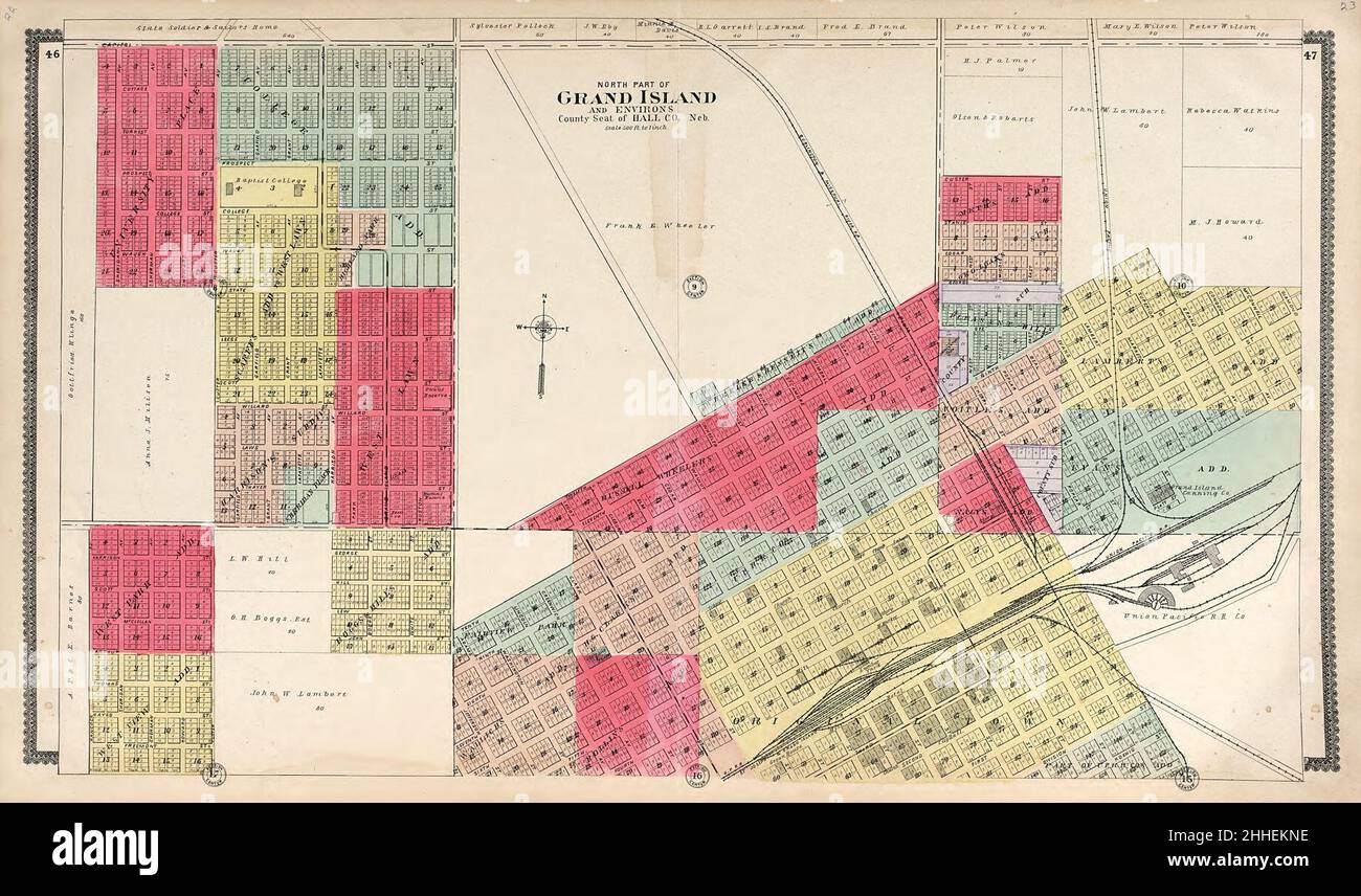 Standard atlas of Hall County, Nebraska including a plat book of the