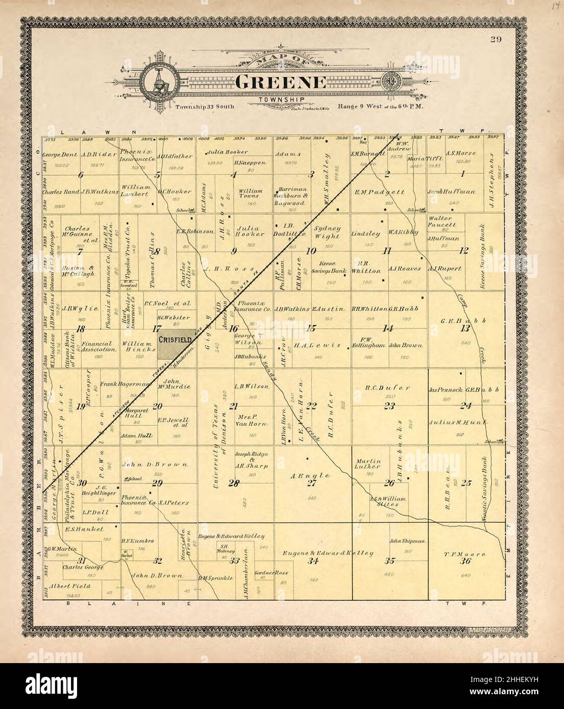 Standard atlas of Harper County, Kansas including a plat book of the