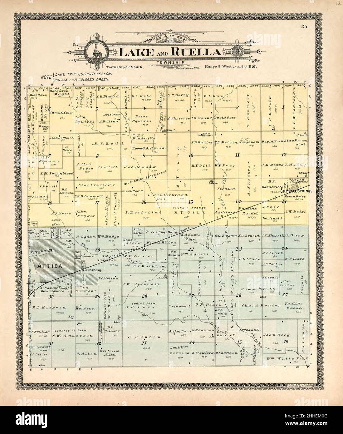 Standard atlas of Harper County, Kansas including a plat book of the