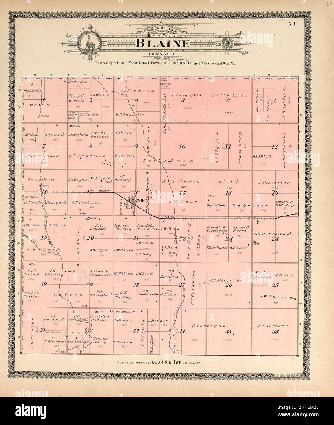 Standard atlas of Harper County, Kansas including a plat book of the