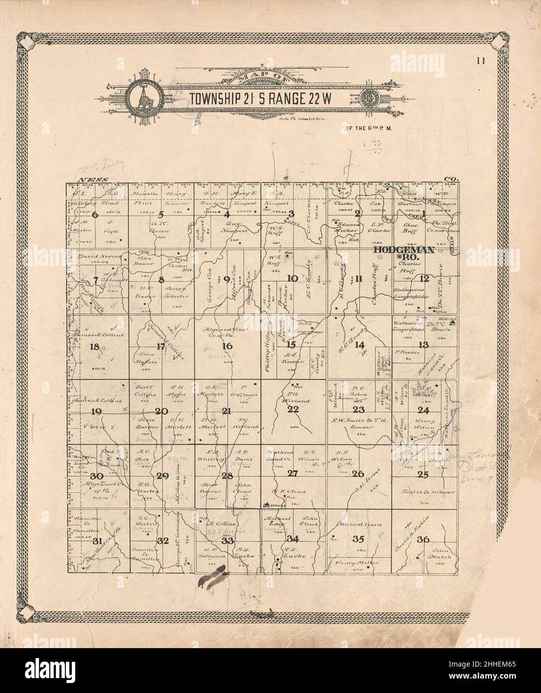 Standard atlas of Hodgeman County, Kansas including a plat book of