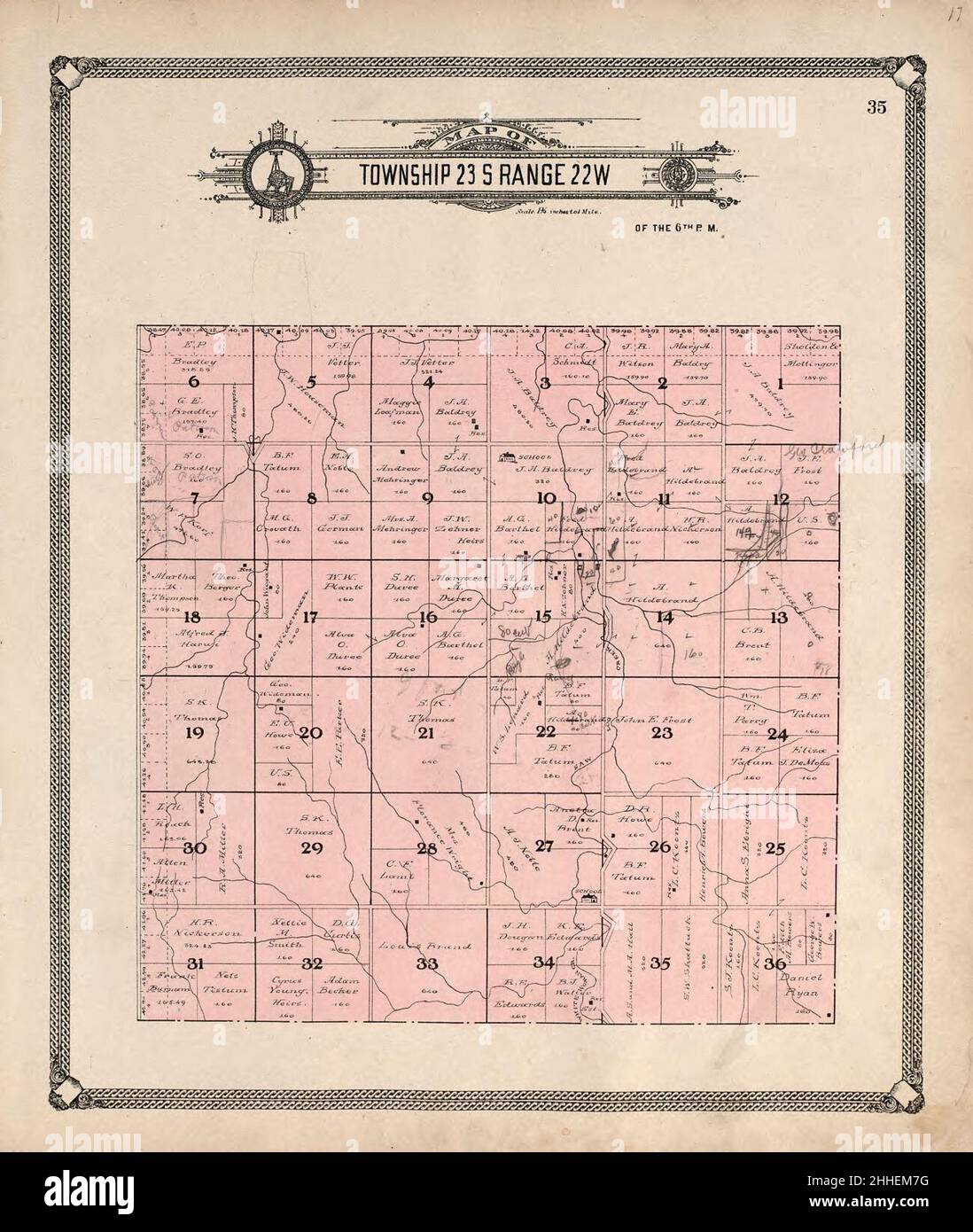Standard atlas of Hodgeman County, Kansas including a plat book of