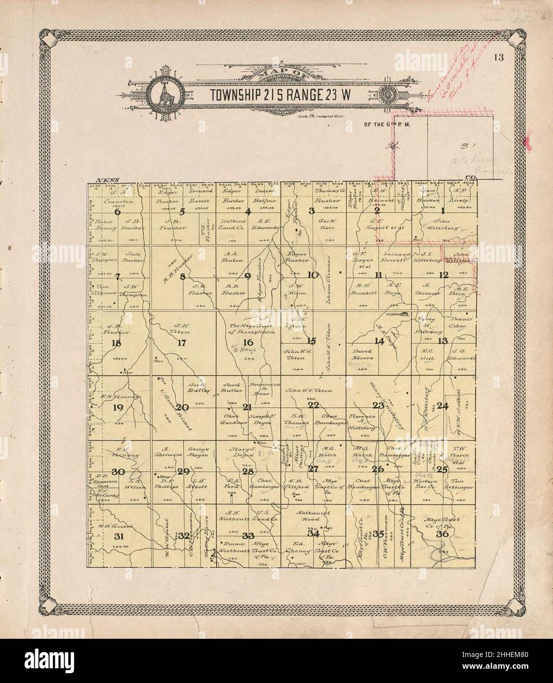 Standard atlas of Hodgeman County, Kansas including a plat book of