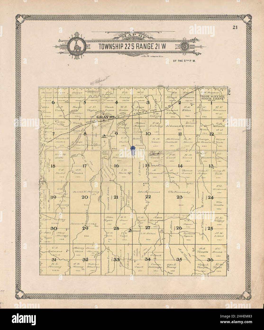 Standard atlas of Hodgeman County, Kansas including a plat book of