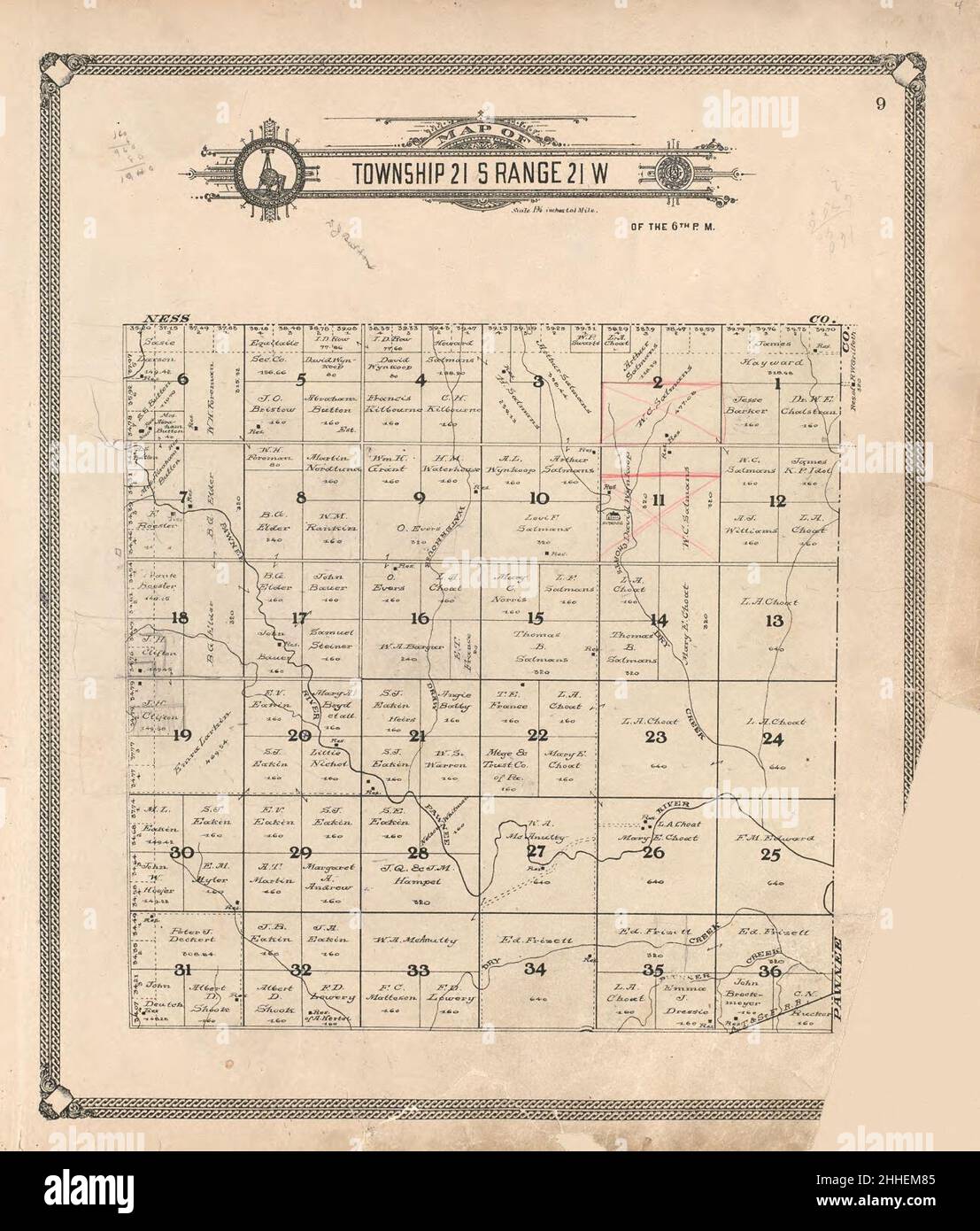 Standard atlas of Hodgeman County, Kansas - including a plat book of ...