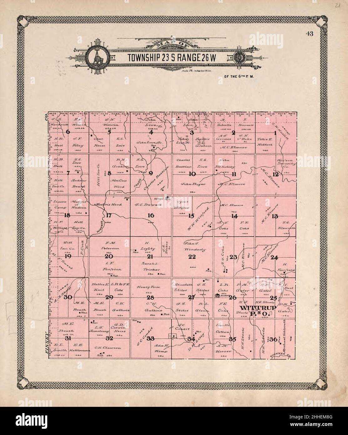 Standard atlas of Hodgeman County, Kansas including a plat book of