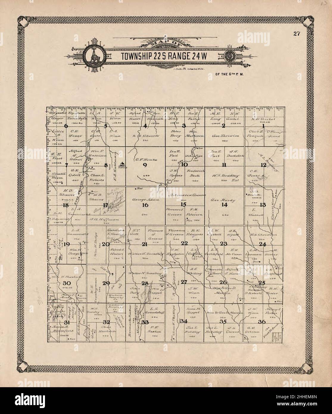 Standard atlas of Hodgeman County, Kansas including a plat book of