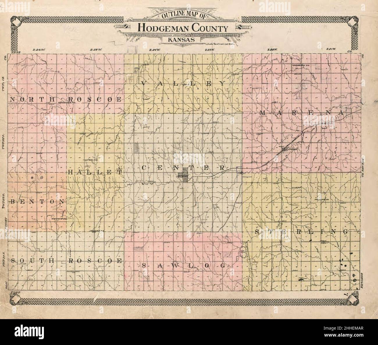 Standard atlas of Hodgeman County, Kansas including a plat book of