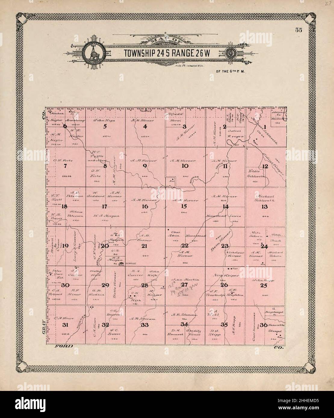 Standard atlas of Hodgeman County, Kansas including a plat book of
