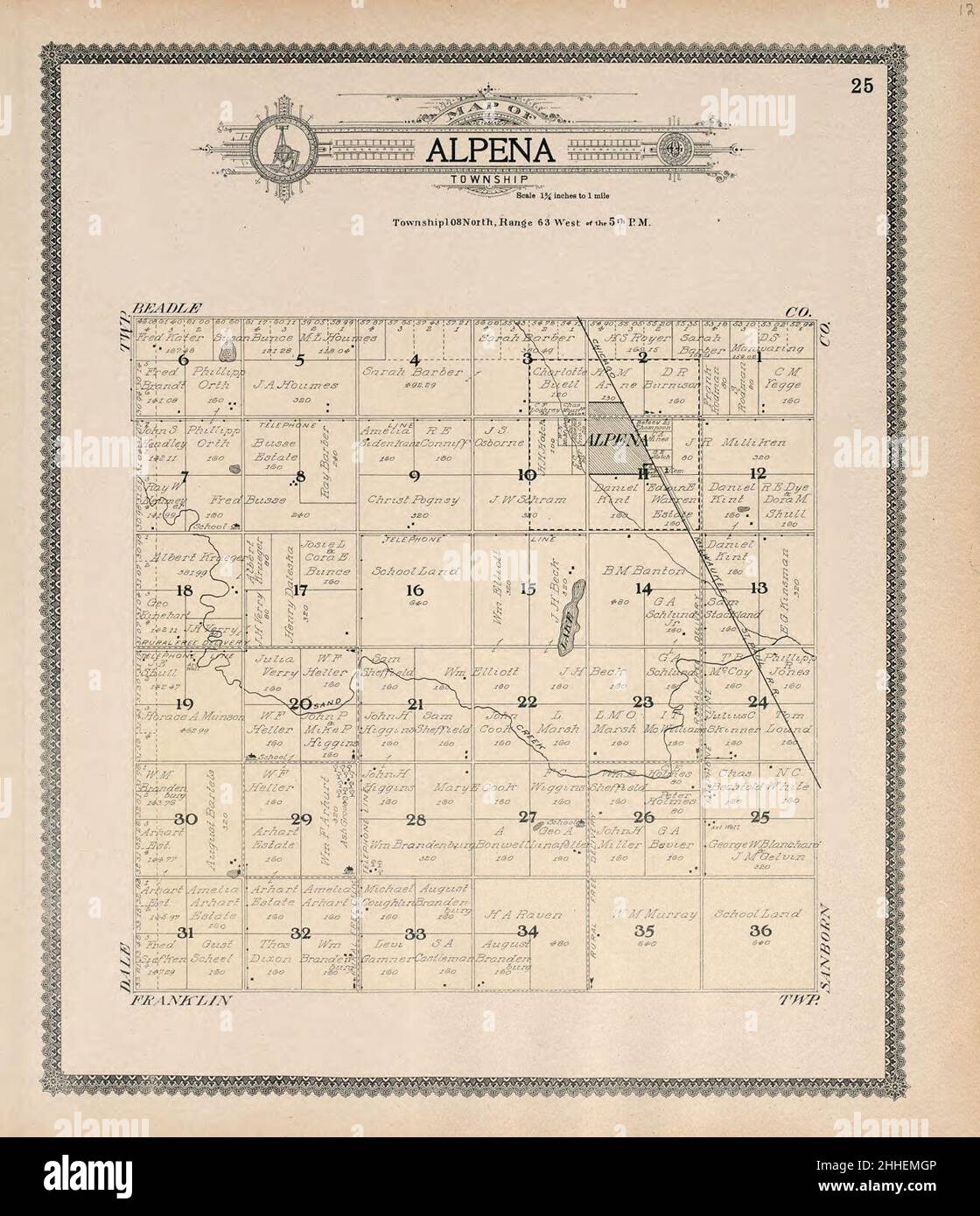 Standard atlas of Jerauld County, South Dakota including a plat book