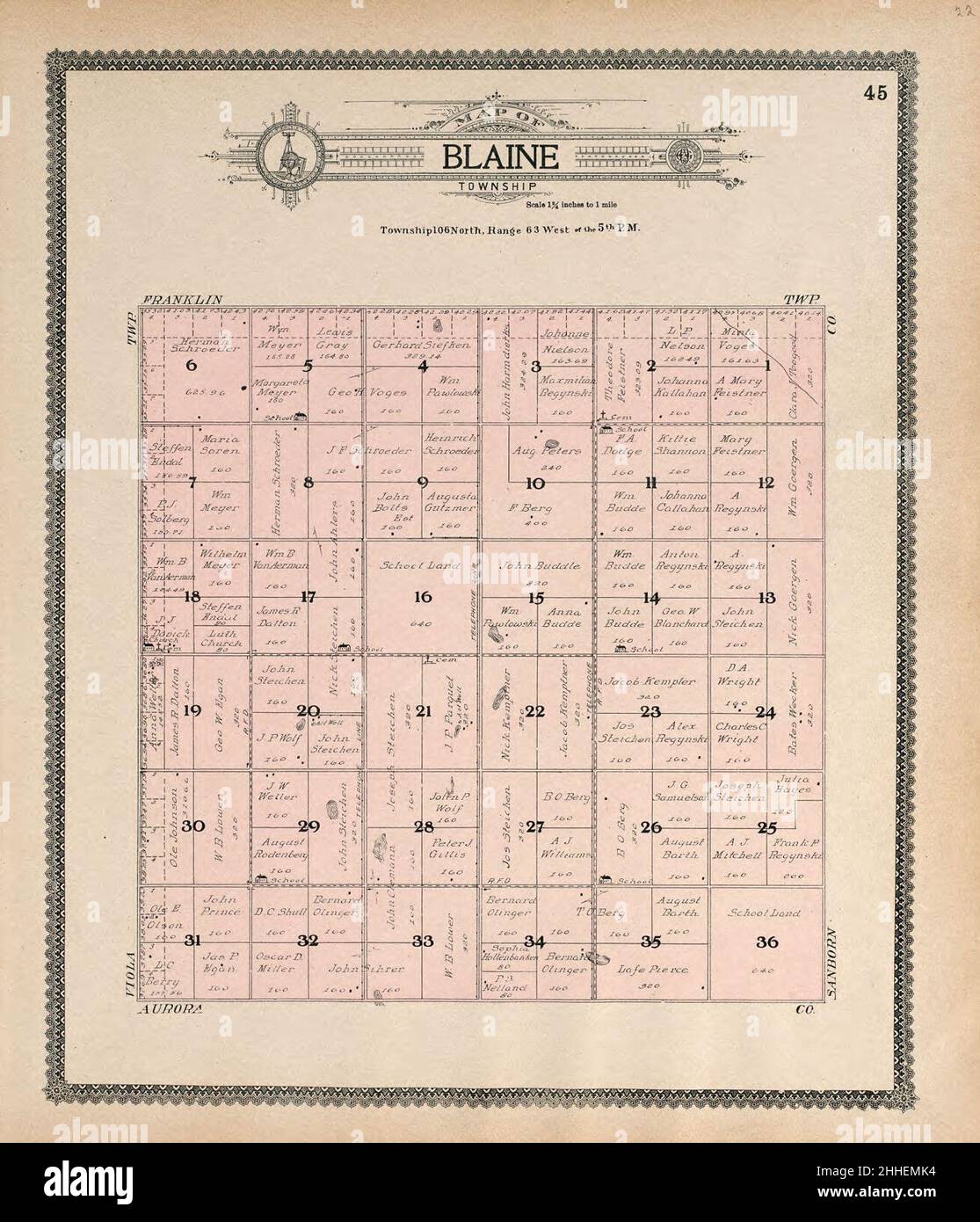Standard atlas of Jerauld County, South Dakota - including a plat book 
