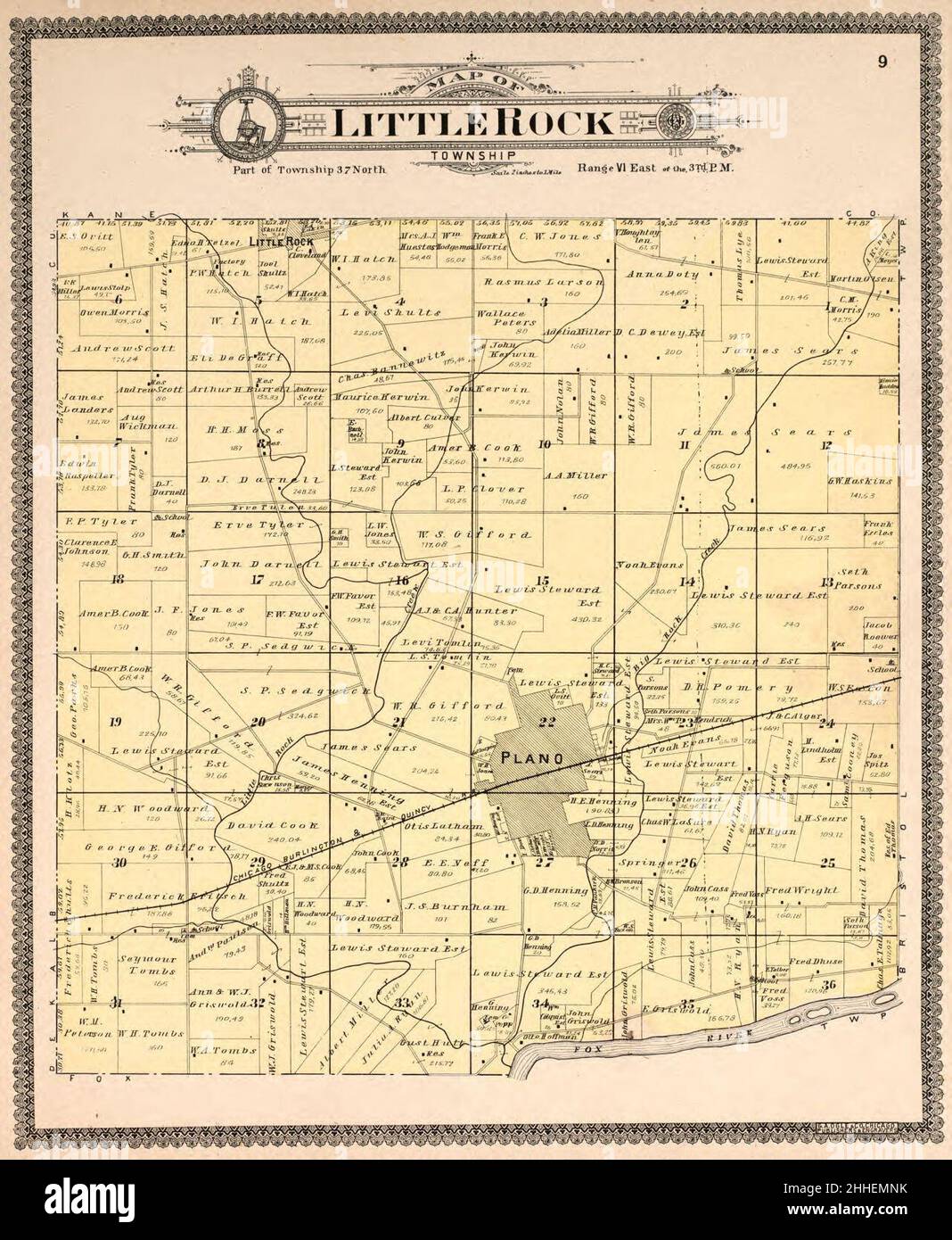 Map Of Kendall County Il Standard Atlas Of Kendall County, Illinois - Including A Plat Book Of The  Villages, Cities And Townships Of The County, Map Of The State, United  States And World - Patrons Directory, Reference