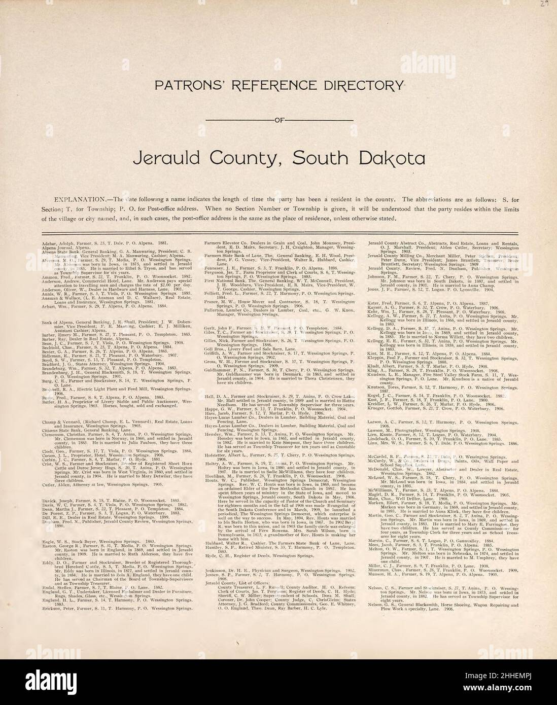 Standard atlas of Jerauld County, South Dakota including a plat book