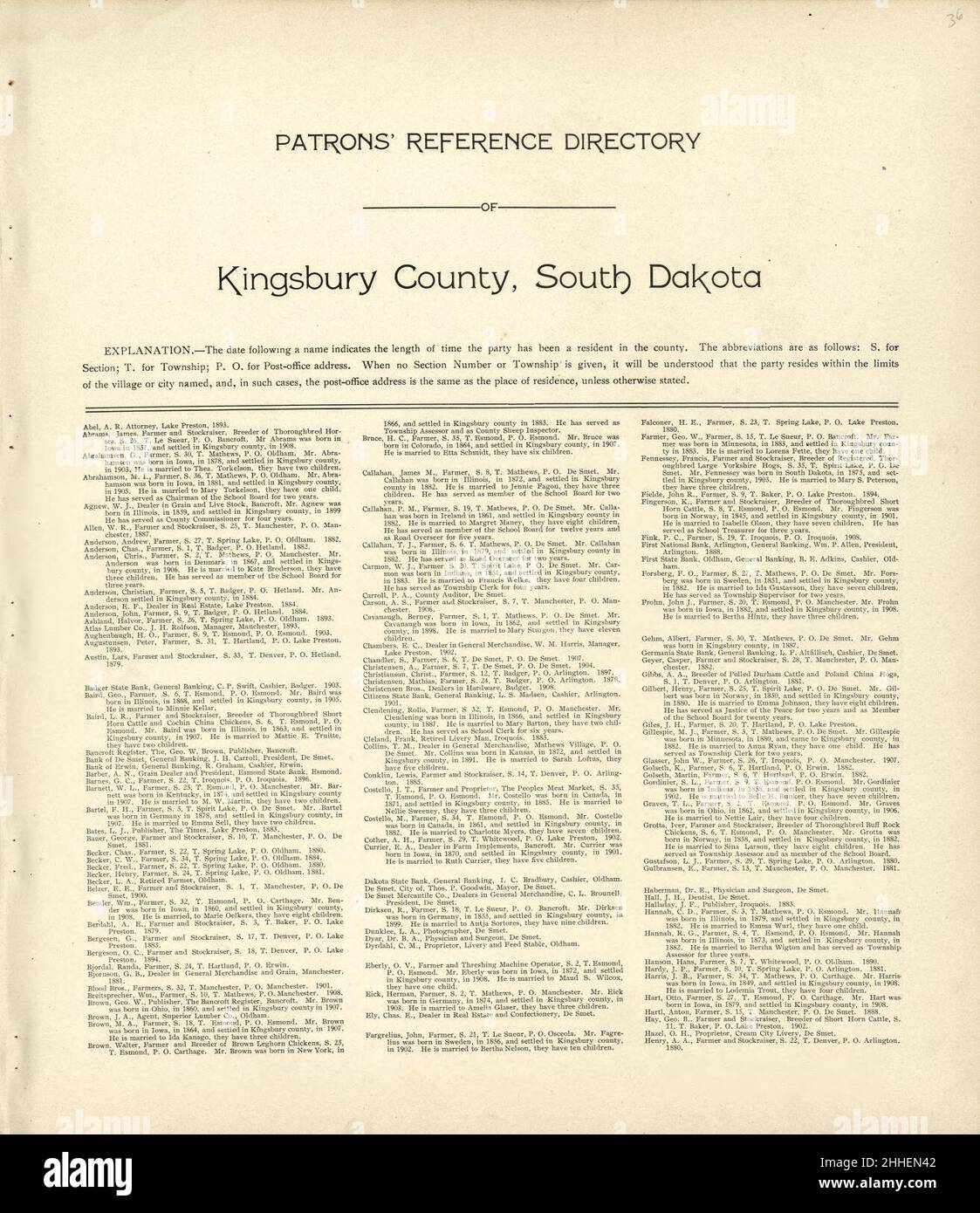 Standard atlas of Kingsbury County, South Dakota including a plat