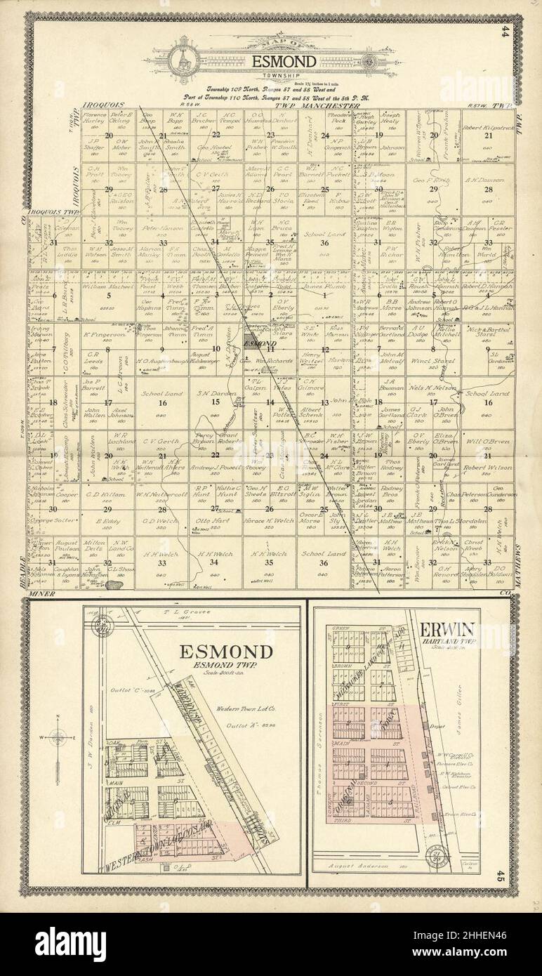 Standard atlas of Kingsbury County, South Dakota including a plat