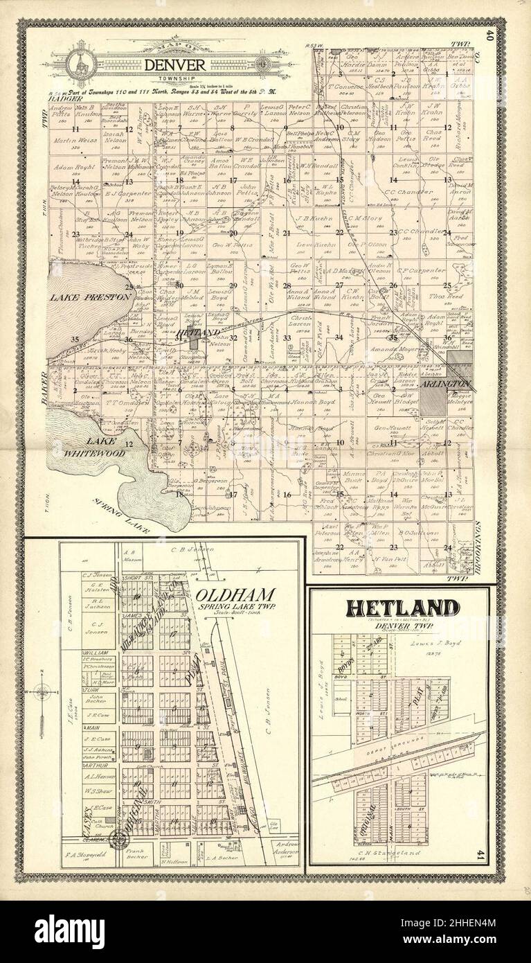 Standard atlas of Kingsbury County, South Dakota including a plat