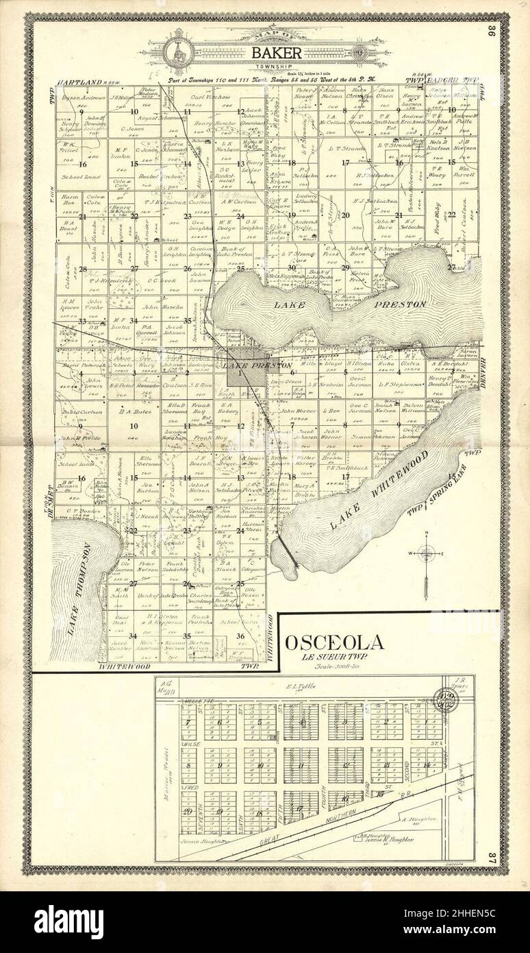 Standard atlas of Kingsbury County, South Dakota including a plat