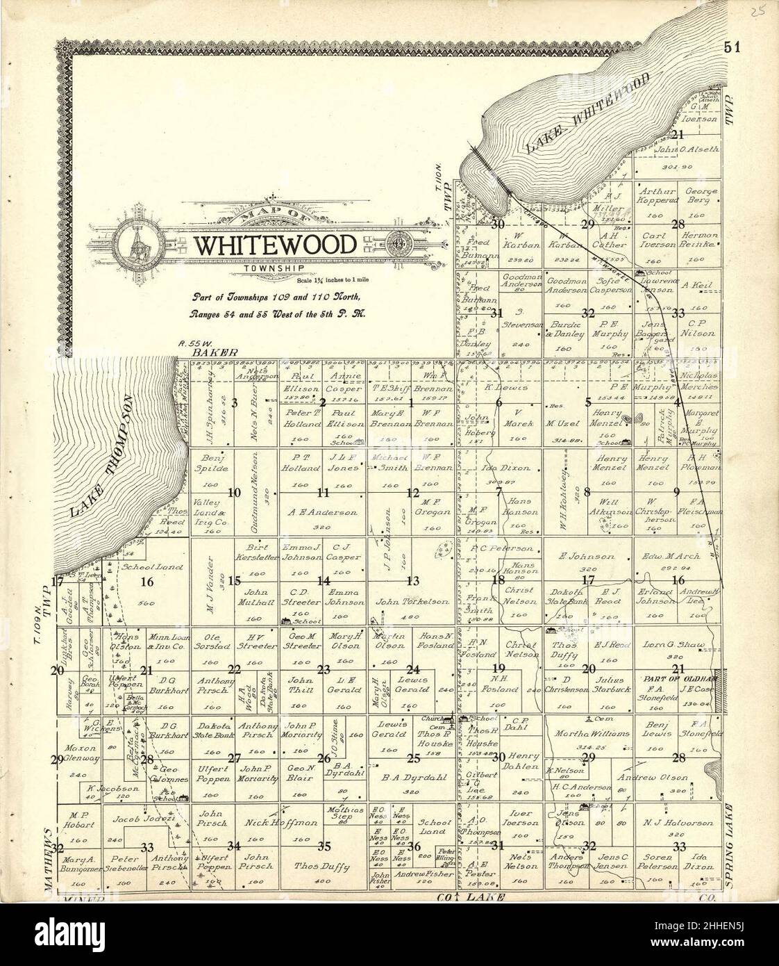 Standard atlas of Kingsbury County, South Dakota including a plat